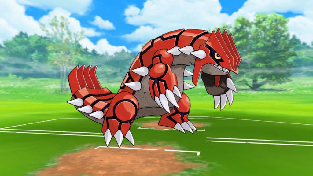 pokemon go master league groudon con fondo de batalla