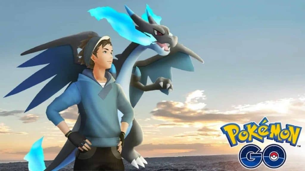 imagen promocional de mega charizard x pokemon go