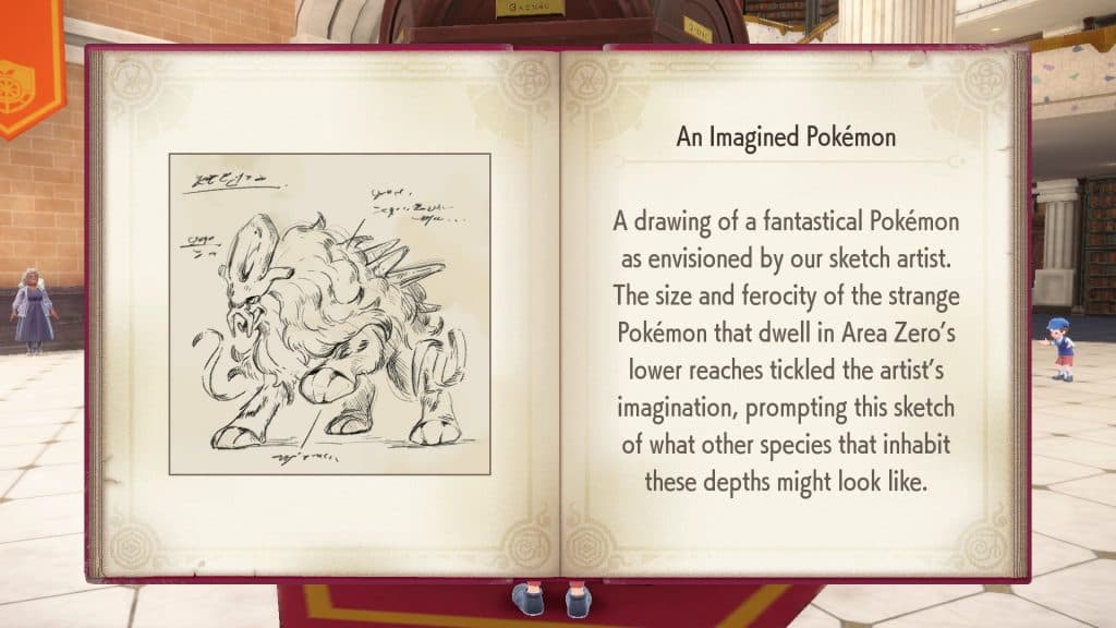 Página del Libro Escarlata en Pokémon Escarlata