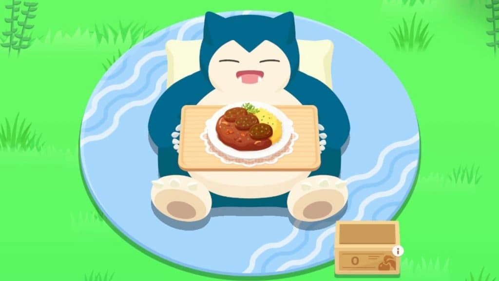 pokemon dormir snorlax comiendo