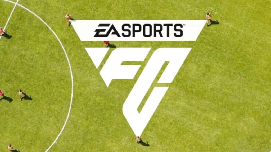 Logotipo de EA SPORTS FC en el campo