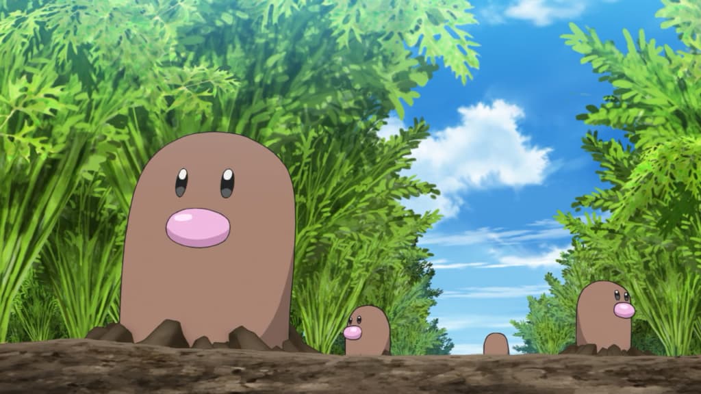 Digglet en el Anime