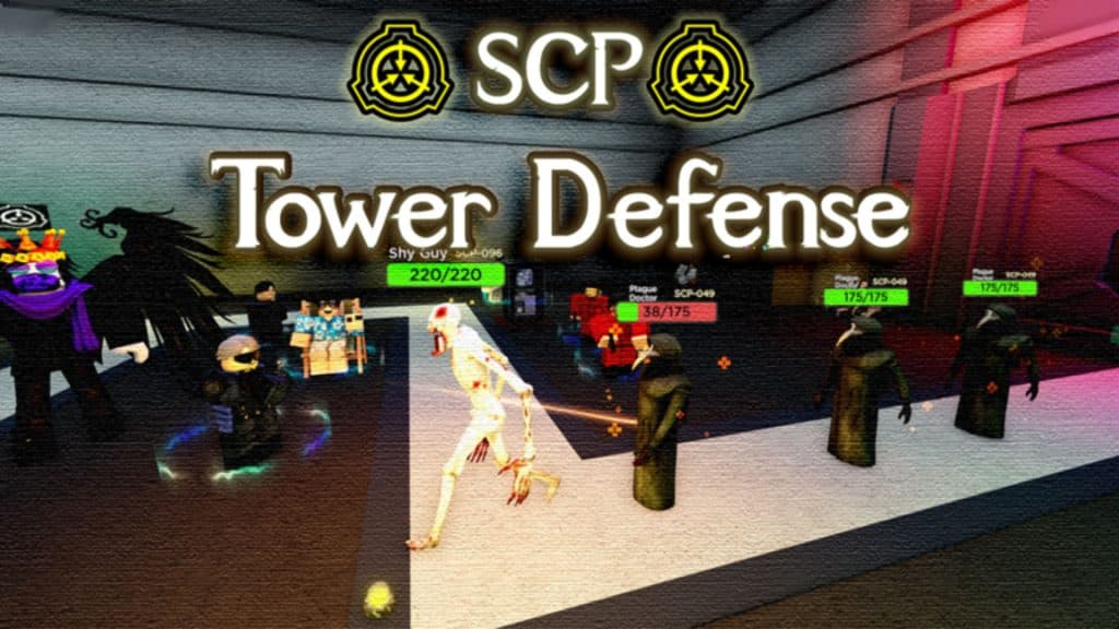 Pantalla de inicio de SCP Tower Defense