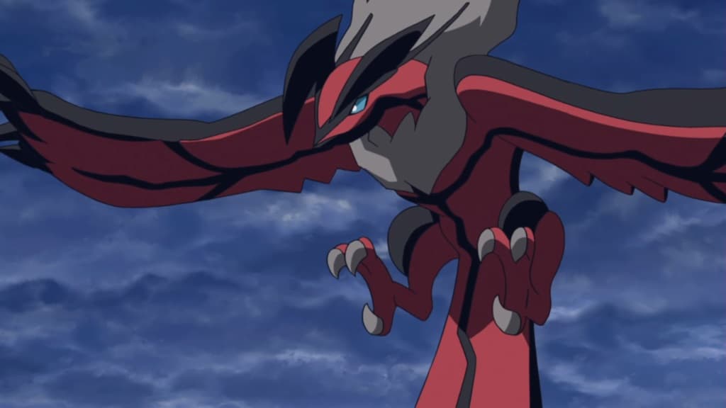 Yveltal en el anime de Pokémon