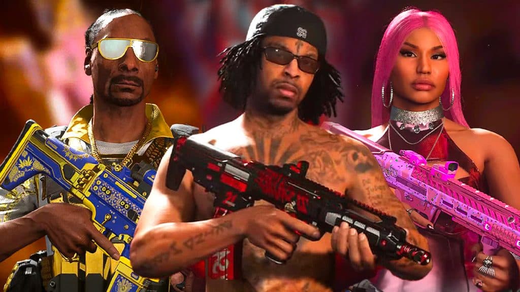 Operadores Snoop Dogg, 21 Savage y Nicki Minaj en Warzone 2 y MW2