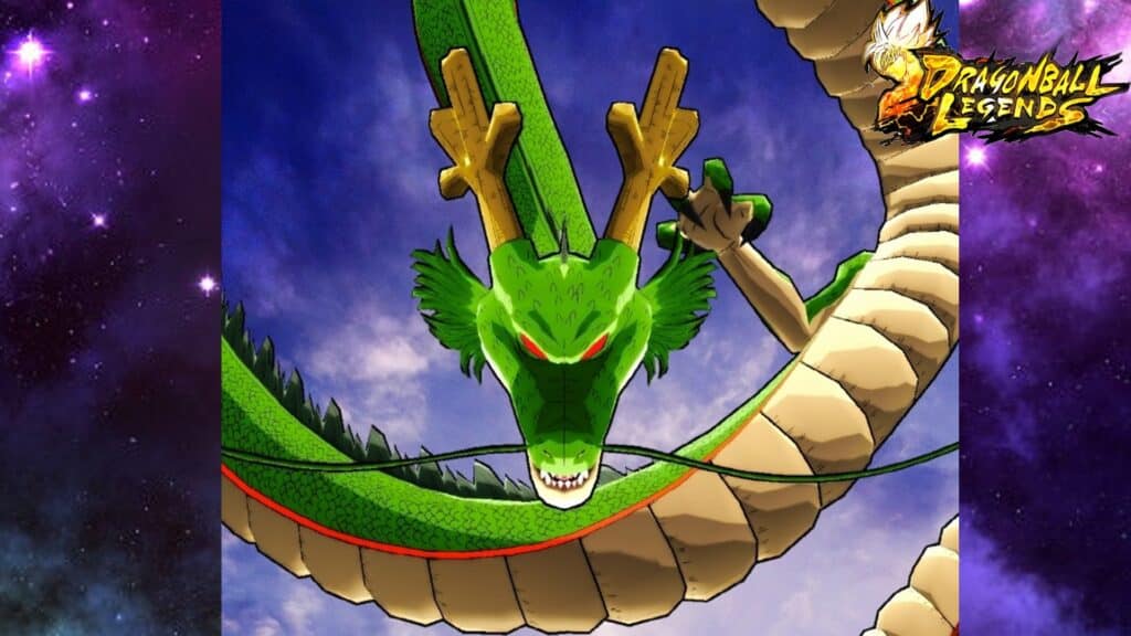 Shenron, el enorme dragón verde de Dragon Ball Legends