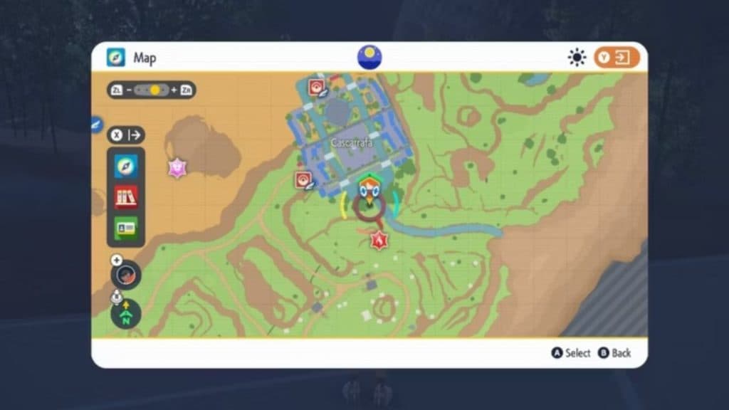 pokemon escarlata y violeta paldea mapa agua piedra ubicación