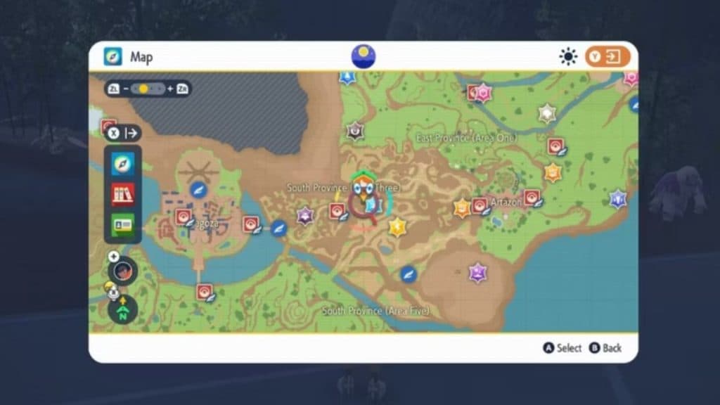 pokemon escarlata y violeta paldea mapa ubicación de la piedra lunar