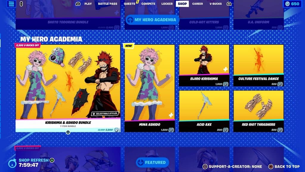 Máscaras de Fortnite x My Hero Academia