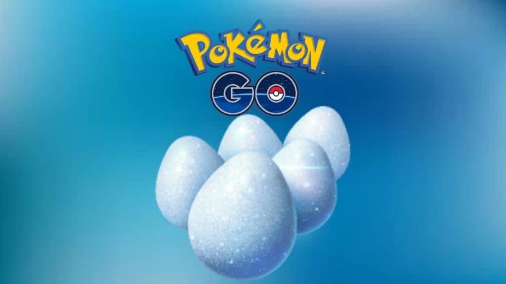 Imagen promocional de huevos de la suerte de Pokémon Go.