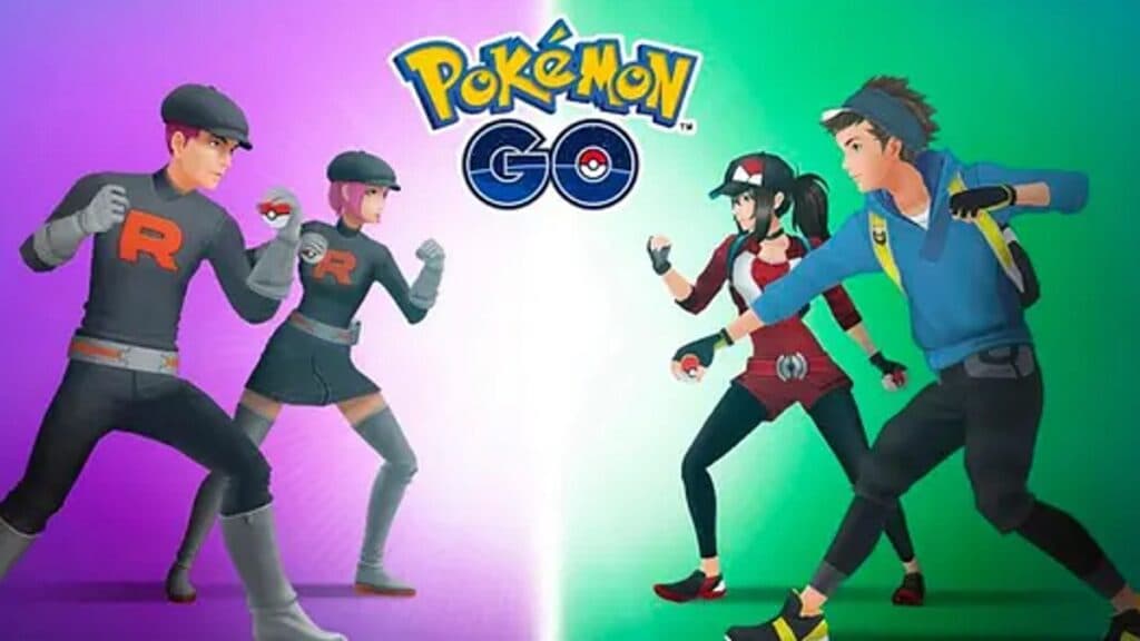 Equipo Go Rocket Grunts y entrenadores en Pokémon Go