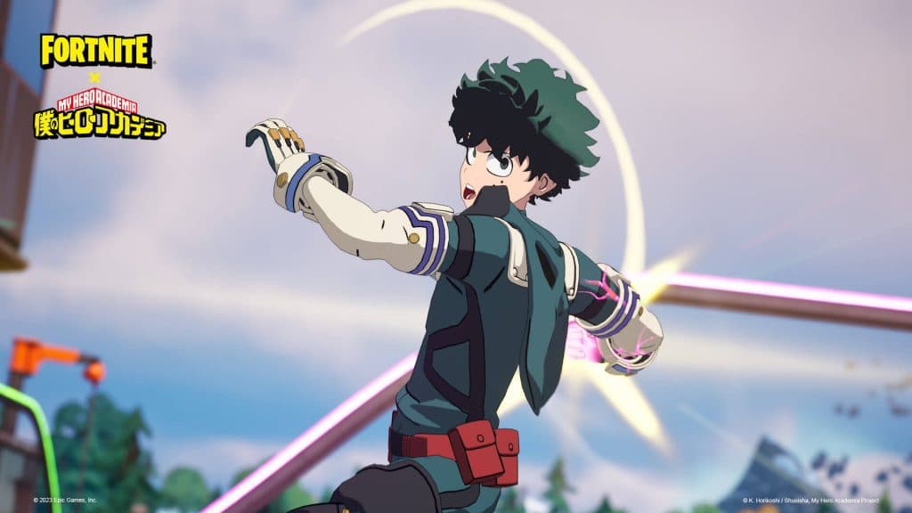 Smash de Deku de My Hero Academia en Fortnite