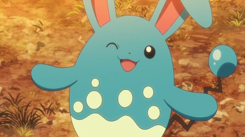 pokemon go especie azumarill en el anime