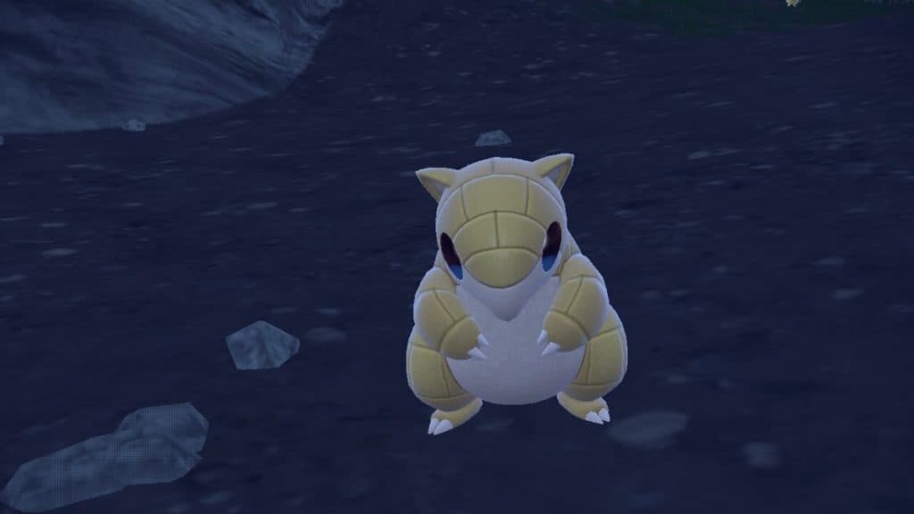 Pokémon máscara escarlata y violeta verde azulado especies dlc Sandshrew como engendro salvaje