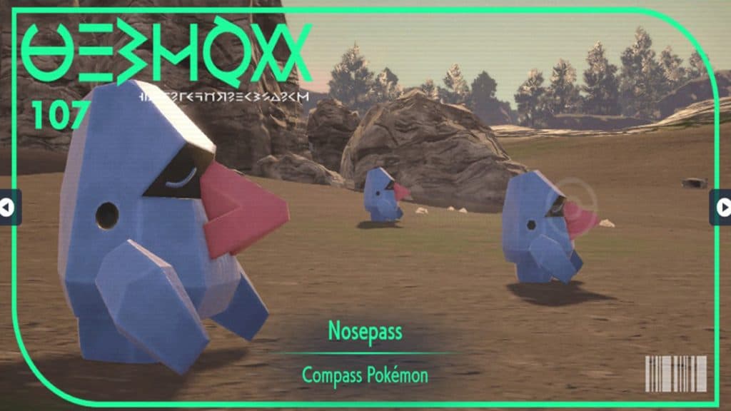 Nosepass Pokémon Escarlata y Violeta DLC La Máscara Verde Azulada