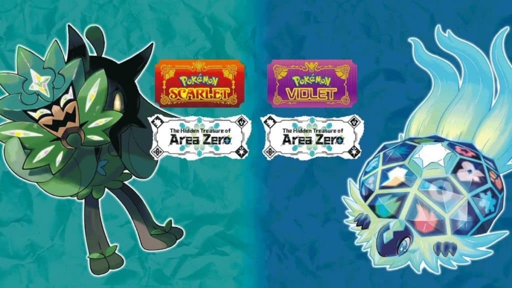 Imagen promocional del dlc del tesoro escondido de Pokémon Escarlata y Violeta del Área Cero