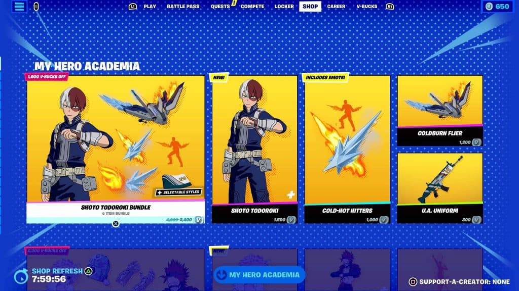 Máscaras de Fortnite x My Hero Academia