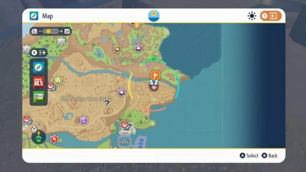 pokemon escarlata y violeta paldea mapa ubicación de piedra del amanecer