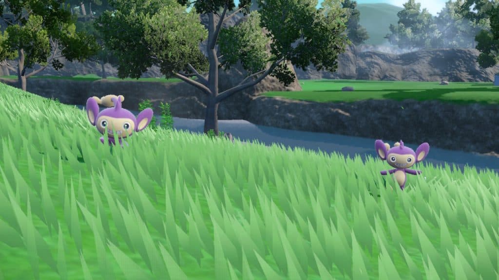 Aipom en Pokémon Escarlata y Violeta