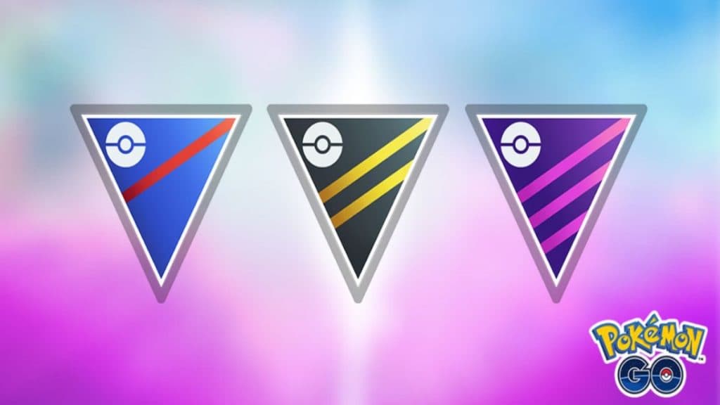 logotipos de pokemon go pvp great, ultra y master league