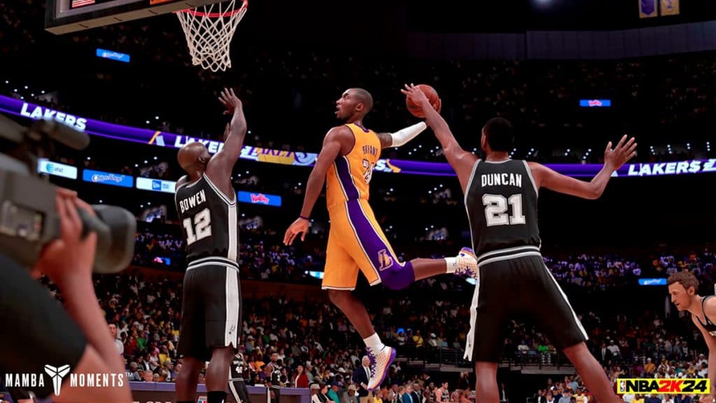 Kobe Bryany es la estrella de NBA 2K24 Mamba Moments