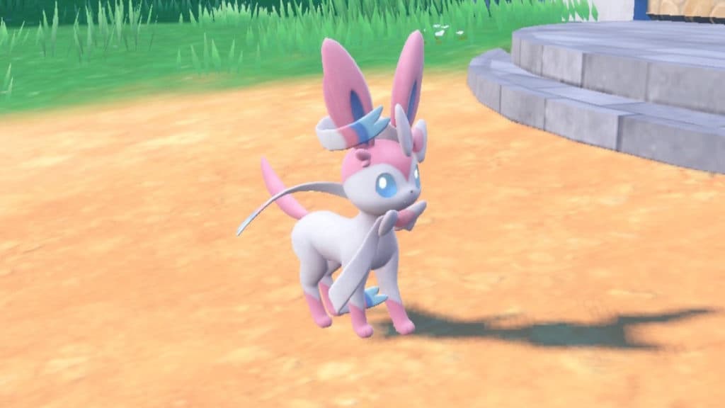 Sylveon en pokemon escarlata y violeta