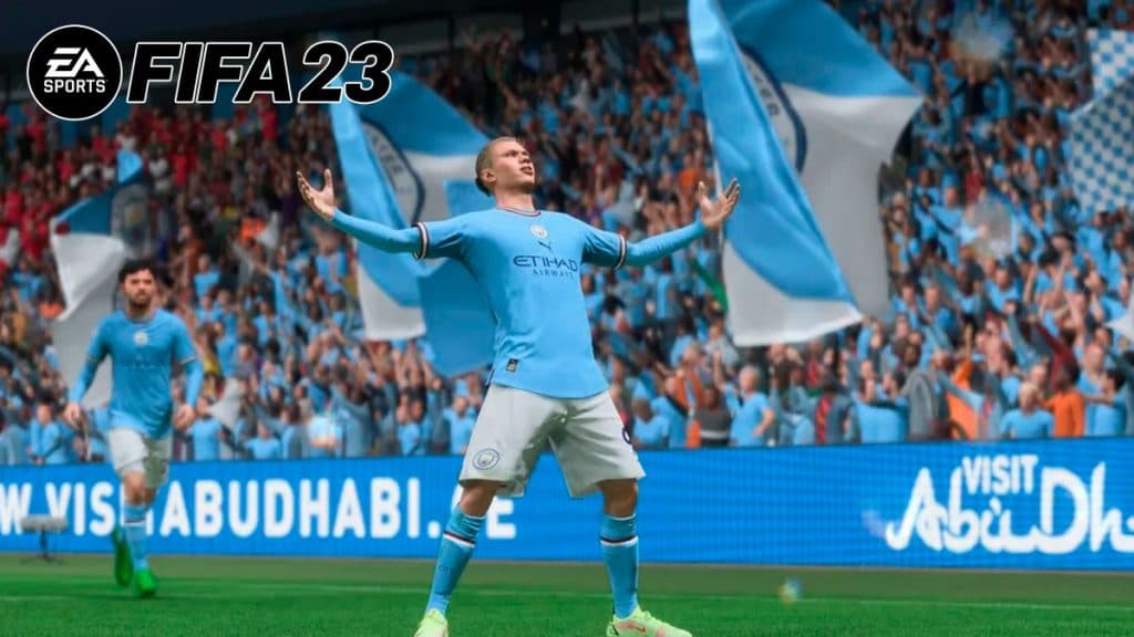 El delantero del Manchester City Erling Haaland en FIFA 23