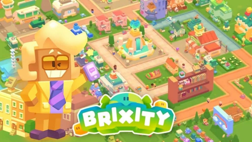 Portada de Brixity que muestra una ciudad en el juego.