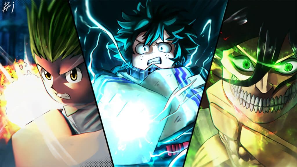 Personajes de anime en Roblox Anime Punching Simulator.