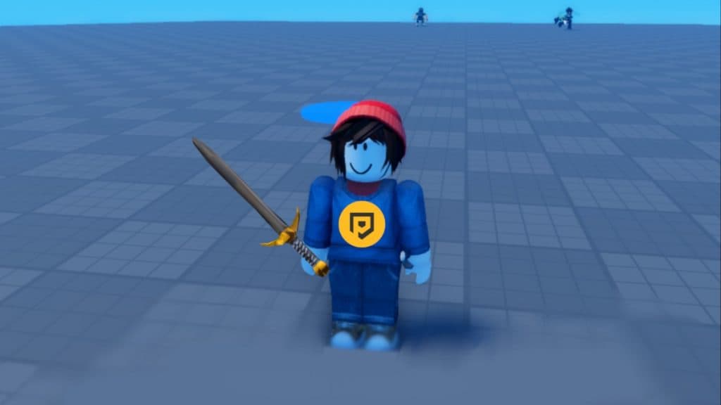 Un jugador de Blade Ball de Roblox con su espada.