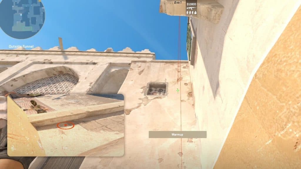 Manteniendo la alineación de humo de la ventana B en Dust 2 en CS2