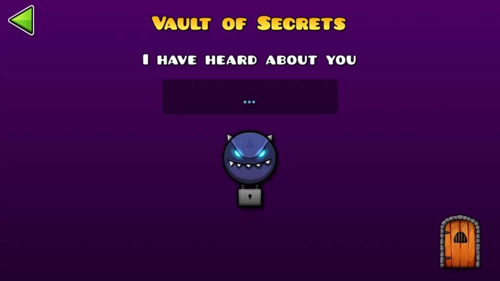 Bóveda de los secretos en Geometry Dash