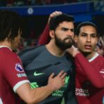 Liverpool players celebrating in EA FC 24