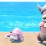 pokemon go slowpoke, slowbro, and slowking on the beach