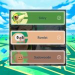 pokemon go path choices snivy, rowlet, and sudowoodo research