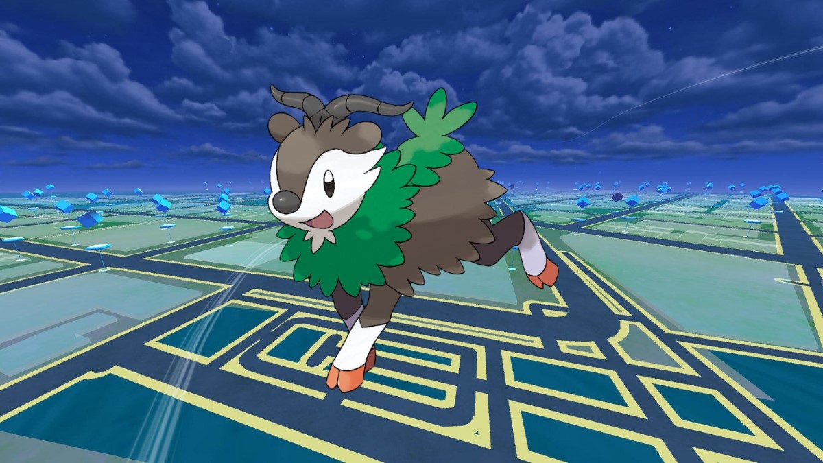 pokemon go skiddo image with game background