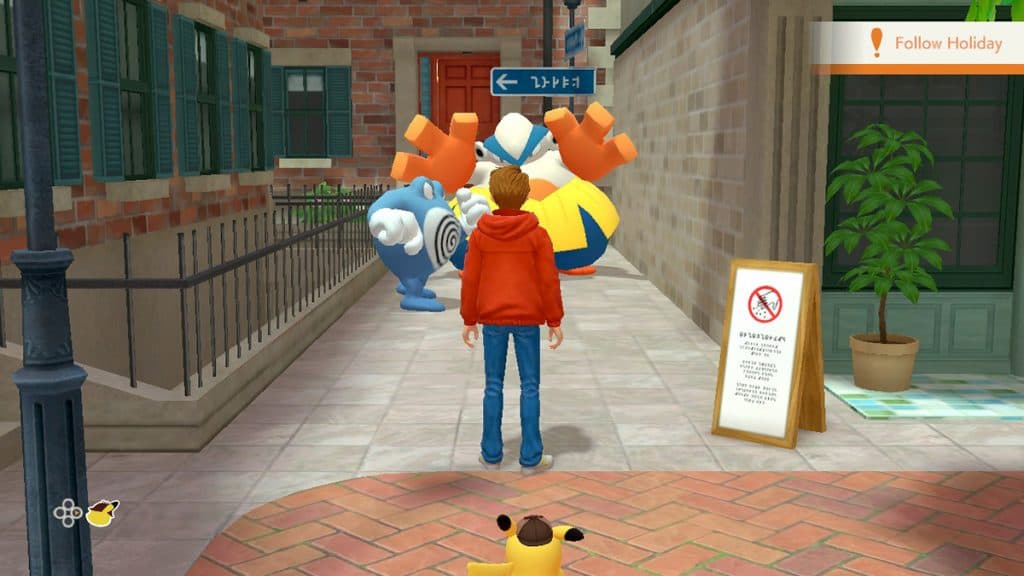 Tim y el detective Pikachu encuentran a Hariyama y Poliwrath