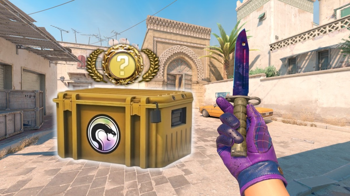 M9 bayonet knife in CS2 with Snakebite case on the left side