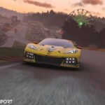 A Corvette racing in Forza Motorsport