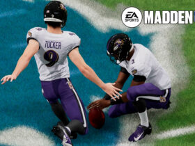 Baltimore Ravens Kicker Justin Tucker in Madden 24.