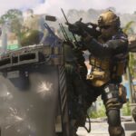 Modern Warfare 3 characters shooting and hiding behind a Riot shield in the reveal posted for the new title