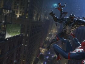 Venom and Spider-Man fighting in Marvel