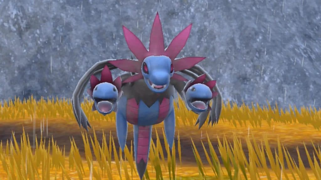 Hydreigon en Pokémon Escarlata y Violeta.