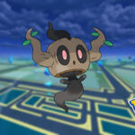 Phantump in a Pokemon Go night background