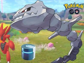 Steelix and Scizor in Pokemon Go with a Metal Coat