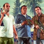 GTA 5 protagonists Trevor, Franklin and Michael.