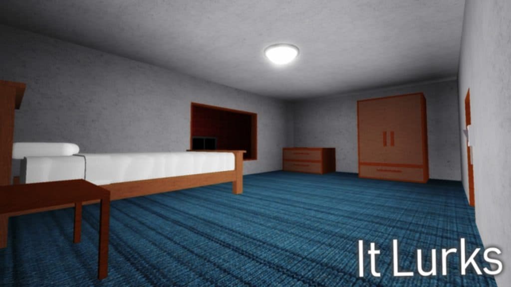 Una habitación en Roblox It Lurks.