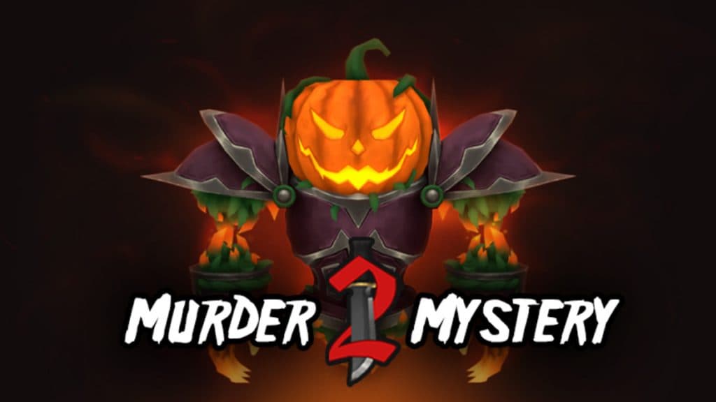 Calabaza con armadura en Roblox Murder Mystery 2.