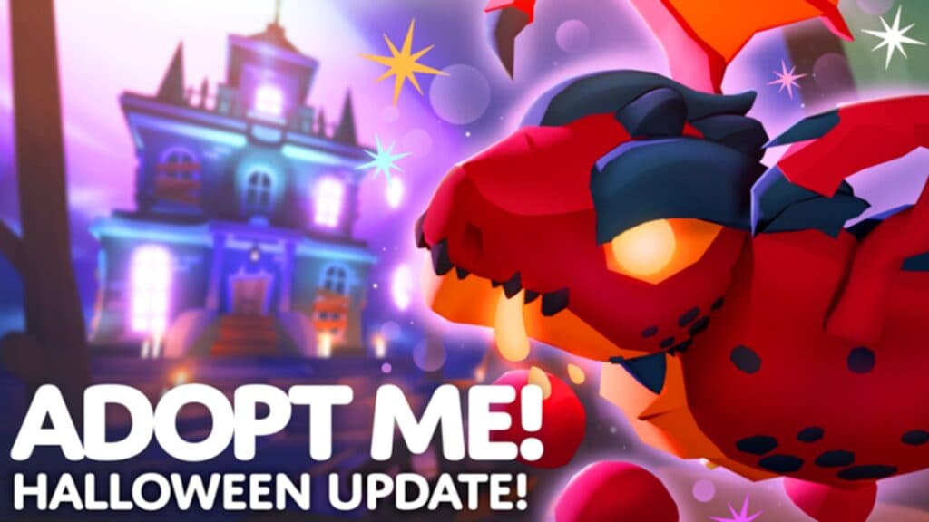 Arte promocional para la actualización de Halloween de Adopt Me