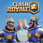 Clash Royale Kings high-fiving each other